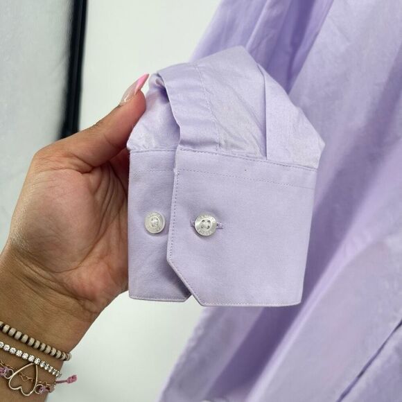 Vince Camuto Men’s Slim Fit Button Down Shirt – Lilac Purple – 15.5 32/33 - Picture 5 of 12